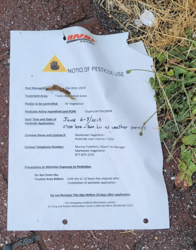 Notice of Pesticide Use